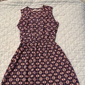 41 Hawthorn Pink and Purple Sleeveless Midi Sundress